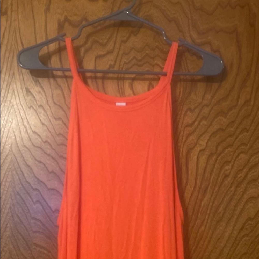 Coral Shift Dress